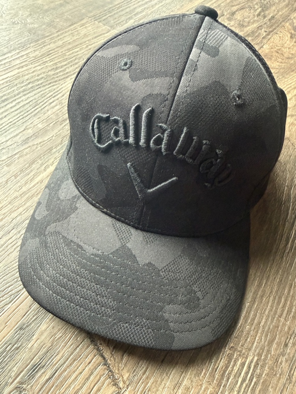Callaway Black Camo Raised Embroidery Golf Cap